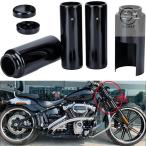ショッピングハーレー 【並行輸入品】ハーレー ソフテイル ブレイクアウト FXBR FXBRS 13-17用 オートバイフロントアッパーフォークチューブキャップカバー ロワーゲーターブーツ