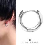  лев Heart LH-1 Distortion обруч серьги хирургический нержавеющая сталь 316L ( металл аллергия соответствует ) 03EA048ASV LION HEART 1 пункт продажа одна сторона уголок для 