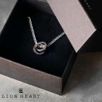  лев Heart *THE EDGE~ signature разрезной двойной кольцо колье / специальный упаковка / хирургический нержавеющая сталь 03NE073BOX LION HEART