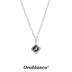 オロビアンコ ネックレス OREN023BK (シルバー×ブラック) シルバー925 チェーン40+5cm Orobianco Necklace ブランド メンズ レディース
