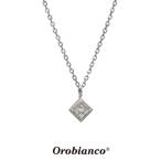オロビアンコ ネックレス OREN023BKB (ガンメタルグレー) シルバー925 チェーン40+5cm Orobianco Necklace メンズ