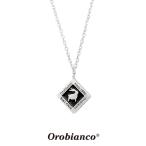 オロビアンコ ネックレス OREN024BK (シルバー×ブラック) シルバー925 チェーン40+5cm Orobianco Necklace ブランド メンズ レディース