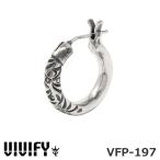  Bb fire la Beth k обруч серьги M размер серебряный 925 VIVIFY VFP-197 Arabesupue Hoop Pierce (M) 3mm body 1 пункт продажа одна сторона уголок для 