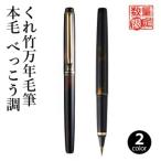 万年毛筆 筆ペン 呉竹 くれ竹万年毛筆 べっこう調 全2色