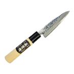 万能包丁 美貴秀 片刃（右利き用） 105mm カザックス No.330 白紙2号 鋼付 槌目仕上げ 日本製