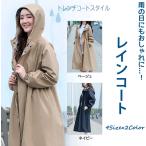 レインコートレディースロングダスタ...