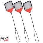 3個メタルハエたたき ヘビーデューティハエ叩き はえたたき ポータブル バグ虫飛ぶ ラケット ハエたたき 蝿叩き 蝿打ち 蚊たたき ゴキブリ用 軽量