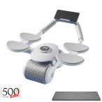 ショッピング腹筋ローラー 新型 静か 腹筋ローラー マット付き と 4個 アシスト機能 肘置き付き 2輪 アブローラー スマホスタンド付きと タイマー付き ダイエット器具 腹筋トレーニング器