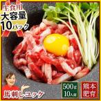 Yahoo! Yahoo!ショッピング(ヤフー ショッピング)馬刺し ギフト 生で食べられる 安心 肉のユッケ 熊本 500g 約50g×10 約10人前 馬肉 熊本馬刺し 七五三 お祝い 行楽 食事会 会食