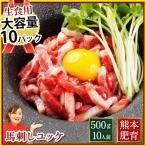 馬刺し ギフト 肉 肉の生で食べられる 安心 肉のユッケ 熊本 500g 約50g×10 約10人前 馬肉 ギフト 食べ物 おつまみ 熊本馬刺し専門店 母の日 父の日 ギフト