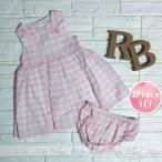 《SALE》送料無料 NEXT ネクスト ワンピース ブルマ パンツ ピンク ギンガム チェック セット 86cm UK12-18