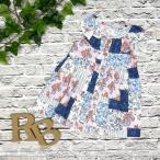 《SALE》送料無料 NEXT ネクスト ワンピース ブルー パッチワーク ノースリーブ 80cm 86cm UK9-12 UK12-18