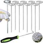 Juhuilai булавка .200 шт. комплект защита от сорняков сиденье толщина 4mm* длина 15cm* ширина .3.8cm искусственный газон булавка фиксация булавка .. предотвращение сиденье 