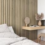 VEELIKE 壁紙シール 木目 木目シート スラットウォール リメイクシート カッティングシート ウォールステッカー リフォーム リメイク 補修 剥がせる壁紙クロス
