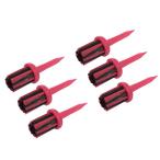 PATIKIL Golf чай щетка верх 62mm 6 шт поломка нет пластиковый Golf чай низкий трение сопротивление мужчина . женщина предназначенный красный 