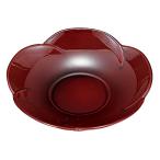 宮本産業 茶托 梅型 溜 サイズ：約W1