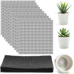  горшок низ сеть 50 штук входит 10cmX10cm цветочный горшок низ сеть горшок .. коррозия предотвращение репеллент от моли "дышит" подушка много мясо . лист садоводство горшок низ цветочный горшок для реквизит садоводство для закрытый наружный двоякое применение 