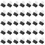  двойной зажим маленький 19 mm 50 штук входит чёрный бумага зажим металлический документы регулировка бумага Work для офисная работа сопутствующие товары офис семья для бизнеса канцелярские товары экономичный черный 