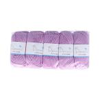 ショッピング毛糸 横田(Yokota) 毛糸 パラソル アクリル 並太 単色 5玉セット Col.14 薄紫 6900