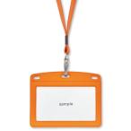  открытый промышленность подвешивание ниже название . именная табличка название . имя держатель визитная карточка размер 1 листов под кожу ширина orange оранжевый цвет N-123P-RG