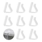 LUYING テーブルクロス止め 固定用 テーブルクロスクリップ 2*3.5cm対応デスクボード クリアータイプ 滑り止め 8個入り