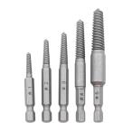 5本 ネジ山補修キット エキストラクター ネジザウルス 逆タップ 六角軸ネジ取りビット なめたネジはずしビット ネジ山 潰れた