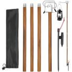  стол фонарь подставка размещенный двойной вешалка диаметр 16mm удар . включая тип стол 2way легкий высота регулировка compact кемпинг фонарь paul (pole) товары для улицы kla