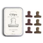 6 штук зажим античный цвет 2 -цветный набор металлический бумага останавливать * пакет останавливать * блокнот место хранения для * для бизнеса Medama зажим место хранения жестяная банка имеется 