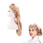 [Doyime] ナナイトキャップ シルクナイトキャップ 筒型デザイン 枝毛防止 摩擦軽減 保湿美髪 天然 シルク100% ロングヘア用 お休みキャップ 就寝用 産後用 ヘッ