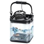  рыбалка ведро прозрачный усовершенствованная форма предотвращение скольжения трос имеется рыбалка baccan рыбалка инструмент рыба . один глаз .. вода .. складной ведро 