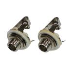  монофонический Jack 6.35mm ввод / вывод для открытый Jack женский phone штекер для эффектор собственное производство для гитара * основа для (2 шт. комплект )