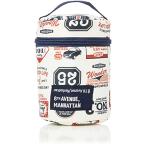 ショッピングスープジャー ナカノ スープジャーポーチ 白 約縦10*横10*高さ14ｃm アメリカンロゴ MM-286