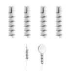  зарядка кабель. разрез предотвращение защитный корпус, винт . кварцевый гель код защита контейнер, серый, маленький размер, легкий,..,USB электрический провод защита, складной предотвращение,4 шт 