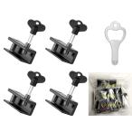 TradeWind окно блокировка рама блокировка окно стопор предотвращение преступления вспомогательный замок защита ребенок вращение . предотвращение 4 шт. комплект ( чёрный двойной )