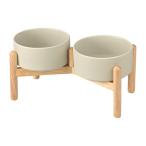  собака рис миска для домашних животных из дерева керамика собака . обеденный столик * собака капот миска собака вода .. тарелка рис тарелка средний собака посуда капот миска собака кормушка мытье машина соответствует / микроволновая печь соответствует 850ml серый 