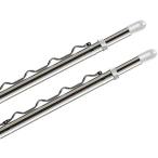  нержавеющая сталь штанга для развешивания белья 4M салон наружный эластичный тип 1.8m*4m было использовано .. стержень сушилка для белья ( толщина . делать вешалка .. стержень 1 шт. 4M белый 42 шт вешалка крюк )