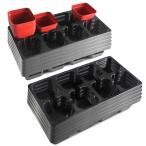  вид .. pot tray 10 шт. комплект 8 дыра посадочная машина поддонник выращивание рассады pot держатель глубокий система tray посадочная машина pot tray садоводство tray Mini контейнер bla