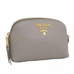 プラダ PRADA ポーチ 小物入れ レザー グレー レディース 1nd005vida