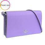 コーチ バッグ レディース ショルダーバッグ アウトレット レザー パープル Anna Foldover Crossbody Clutch 3037SVII COACH
