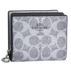 ショッピングコーチ 財布 コーチ 財布 レディース 2つ折り 折財布 アウトレット PVC シルバー スナップウォレット シグネチャー キャンバス SNAP WLT MTLLC SIG CCL96SVYGP COACH