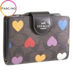 コーチ 財布 レディース 二つ折り財布 アウトレット ブラウンマルチ ミディアム コーナー ジップ ウォレット MEDIUM CORNER ZIP WALLET CP418SVN2R COACH