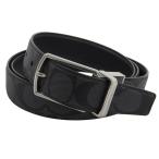 コーチ ベルト メンズ アウトレット ブラック ハーネスバックル カットトゥサイズ リバーシブル 30mm MHRN CTSR SIGP BELT CQ016CQBK COACH