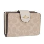 ショッピングコーチ 財布 コーチ 財布 レディース 2つ折り 折財布 コンパクト アウトレット チョーク ミディアムコーナージップウォレット シグネチャー MDM CRNR ZP CW786IMXDM COACH