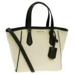 マイケルコース バック レディース ショルダーバッグ 2way 斜めがけ アウトレット キャンバス ベージュブラック 32S5GTBC1C 001 MICHAEL KORS