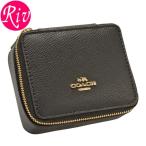 コーチ COACH ジュエリーケース アクセサリーボックス 収納ケース ブラック レザー f66502imblk