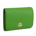 ケイトスペード 財布 レディース 2つ折り 折財布 コンパクト アウトレット ペブルレザー グリーン ケイラ kayla pebbled leather small KK056 301 kate spade
