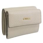 フルラ 財布 レディース 3つ折り 折財布 ミニ財布 コンパクト アウトレット レザー ライトグレー RITZY TRIFOLD MINI COMPACT WALLET PDE9RZYBX0305GDJ00 FURLA
