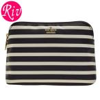 ケイトスペード kate spade ポーチ 化粧ポーチ ボーダー ストライプ  pwru6068