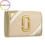 マークジェイコブス MARC JACOBS 財布 折財布 ミニ コンパクト 財布 レザー ベージュマルチ レディース s160l01re21