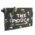 Yahoo! Yahoo!ショッピング(ヤフー ショッピング)マークジェイコブス MARC JACOBS THE SMALL POUCH ポーチ 小物入れ PEANUTS キャンバス ダークグリーンマルチ レディース s208m06fa21